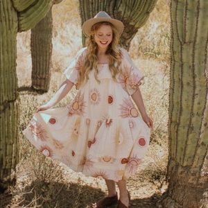 Urban outfitters total eclipse printed dress